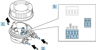 Fig 2. Composición de piezas internas en el sensor.