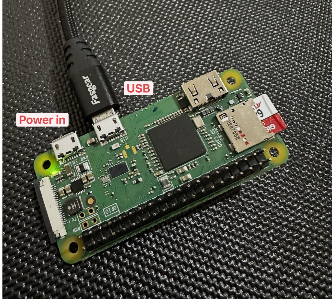 USB port for gadget mode
